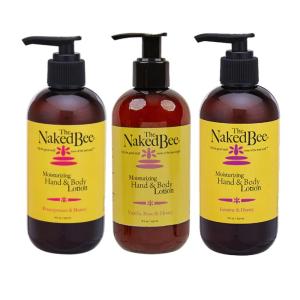 imageThe Naked Bee Fruit ampamp Florals Nourishing Body Lotion Collection  Pomegranate ampamp Honey Scent Vanilla Rose ampamp Honey Scent Jasmine ampamp Honey Scent Body Lotion