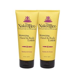 imageThe Naked Bee Lavender ampamp Beeswax Absolute Hand and Body Lotion 67oz  2 PackJasmine  Honey