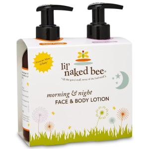 imageThe Naked Bee Morning ampamp Night Lotion Gift Set 8o z Orange Popsicle ampamp Lavender Lullaby Lotion