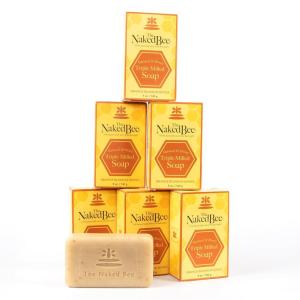 imageThe Naked Bee Oatmeal ampamp Honey Triple Milled Soap 5 Ounce 6 Pack Orange Blossom HoneyOrange Blossom