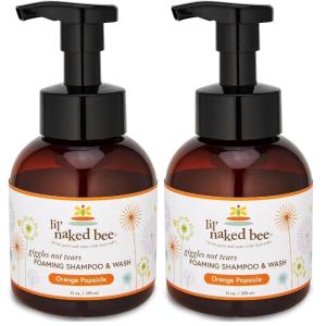 imageThe Naked Bee Orange Popsicle Giggles Not Tears Foaming Shampoo ampamp Wash 12 oz12 Fl Oz Pack of 2
