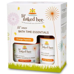 imageThe Naked Bee Lil Ones Bath Time Gift Set Orange Popsicle Lotion 8 oz ampamp Orange Popsicle Shampoo ampamp Wash 12 oz