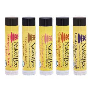 imageThe Naked Bee Lip Balm Sampler  Coconut ampamp Honey Orange Blossom Pomegranate ampamp Honey Grapefruit Blossom Lavendar ampamp Beeswax Absolute Set  Moisturizing Lip Balm to Nourished Chapped Dry Lips