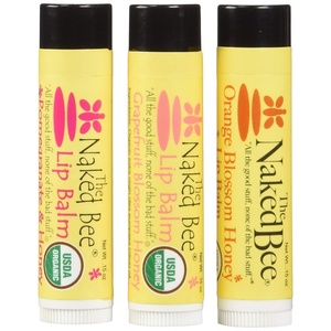 image:imageThe Naked Bee USDA Organic Strawberry Blossom Lip Balm 15 ozOrange  Grapefruit Blossom  Pomegranate  Honey