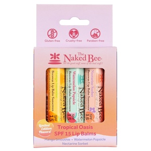 image:imageThe Naked Bee USDA Organic Strawberry Blossom Lip Balm 15 ozTropical Oasis SPF 15